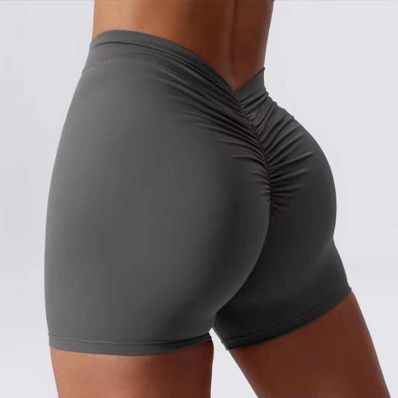 Women'S Sexy Stretch Yoga Shorts with Hip Lifting and Abdominal Tightening Tight Fitness Wearing Running Pants Externally