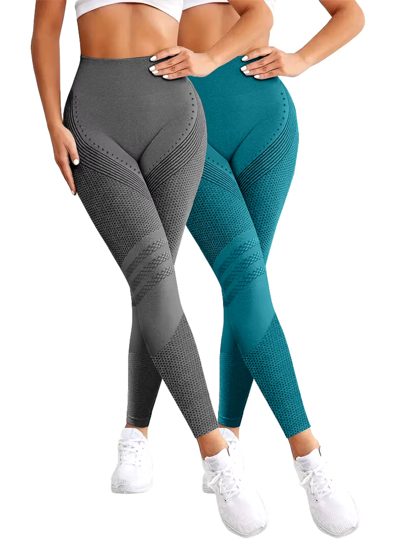 2 Pieces Legging Woman Push up Workout Sport Leggings Women Scrunch Butt Female Outfit Gym Seamless Legging Pants