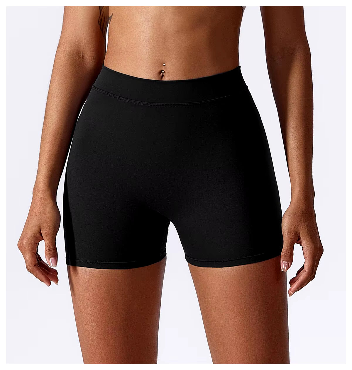 Women'S Sexy Stretch Yoga Shorts with Hip Lifting and Abdominal Tightening Tight Fitness Wearing Running Pants Externally