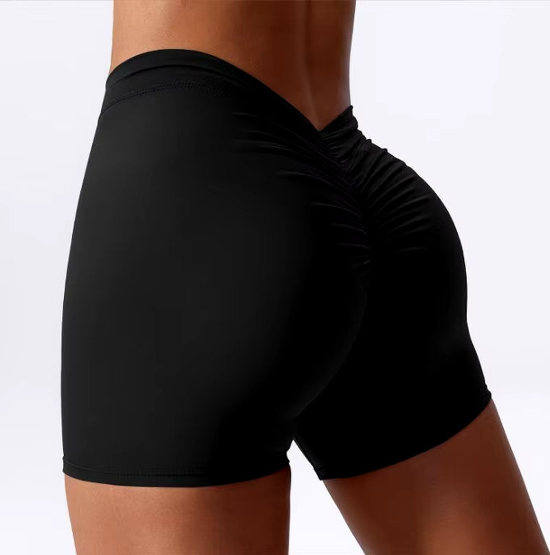 Women'S Sexy Stretch Yoga Shorts with Hip Lifting and Abdominal Tightening Tight Fitness Wearing Running Pants Externally