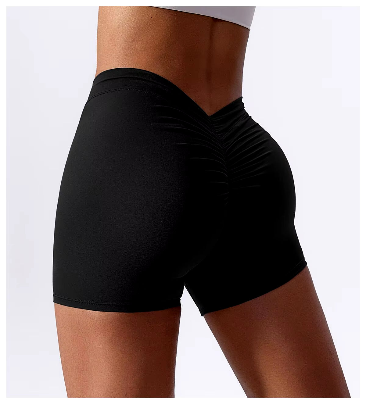 Women'S Sexy Stretch Yoga Shorts with Hip Lifting and Abdominal Tightening Tight Fitness Wearing Running Pants Externally